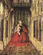Jan Van Eyck The Virgin and Child in a Church (mk08) USA oil painting reproduction
